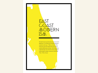East Coast Modernism coast east fabian delaflor florida graphic design modern modernism print