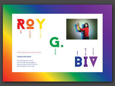 Roy G. Biv fabian delaflor graphic design illustration personal project type
