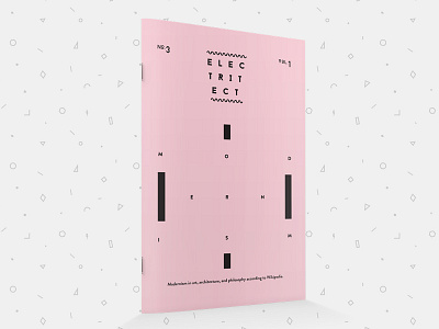 Electritect No 3 Vol 1 architecture art booklet design electritect fabian delaflor graphic design modernism pamphlet philosophy print
