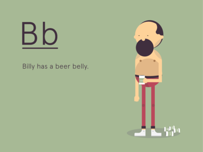 billy has a beer belly
