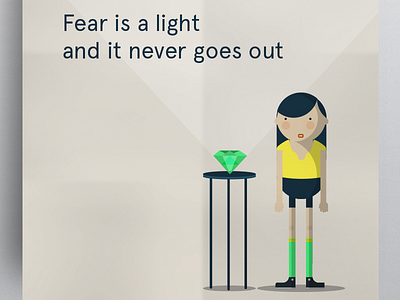 Fear Is A Light And It Never Goes Out fabian delaflor graphic design illustration personal project type