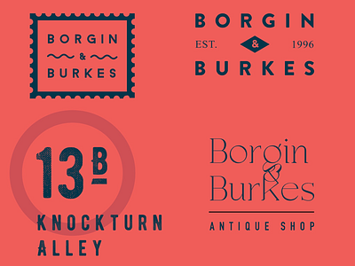 Borgin & Burkes branding graphic design logos typography