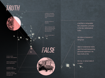 Truth Over False fabian delaflor graphic design print