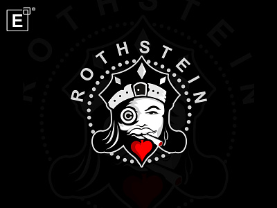 The King Of Casino bold casino character coin gambler illustration king logo poker