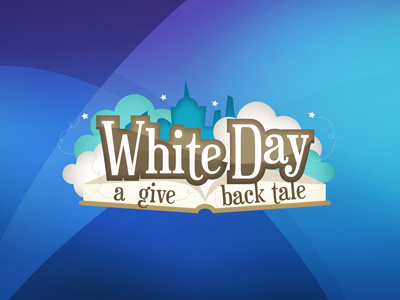 White Day branding celebration japan logo tale vector white day