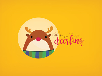 My deerling cute darling deer doddle illustration kawaii love