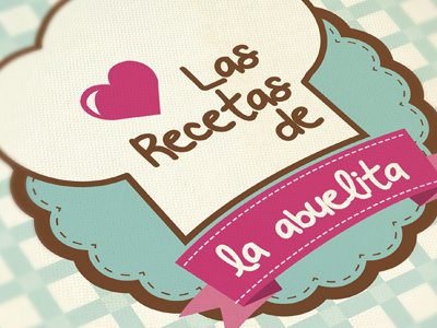 Grandma's recipes / Las recetas de la abuelita recetario recipe book typography