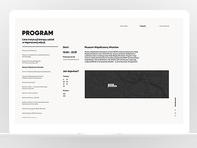 Noc Muzeów Koncept app appdesign design noc muzeow ui ux web website wroclaw