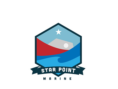 Daily Logo Challenge #23 Boat Logo - Star Point Marine boat boating branding dailylogo dailylogochallenge design illustration logo logodesign marina marine typography vector