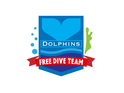 Daily Logo Challenge - Sports - Dolphins Free Dive Team #32 branding dailylogo dailylogochallenge design dolphins free dive illustration logo logodesign sports swimming