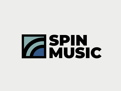 Logo Challenge #36 Record Label Spin Music branding dailylogo dailylogochallenge design illustration logo logodesign music record label typography vector