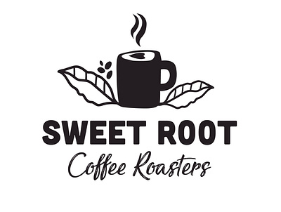 Sweet Root Coffee Roasters Logo Design branding cafe coffee coffee cup coffee shop design illustration logo logodesign roasters typography vector