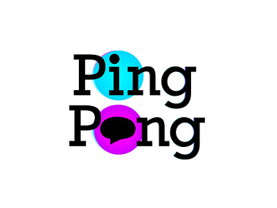 Daily Logo Challenge #39 Messaging App - Ping Pong