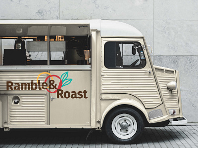 Food Truck Mock Up for Ramble & Roast Logo branding dailylogo dailylogochallenge design food food truck illustration logo logodesign restaurants vector