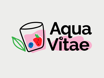 Daily Logo Challenge #47 - smoothie company - Aqua Vitae aqua vitae branding dailylogo dailylogochallenge design illustration juice juice bar logo logodesign smoothie typography vector