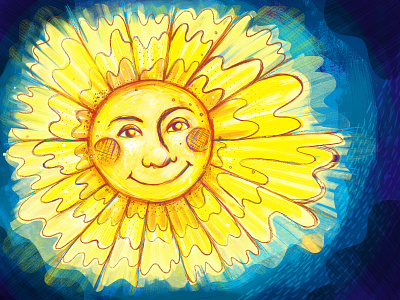 Digital Painting of the Sun