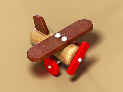 It's my airplane 3d airplane render toy