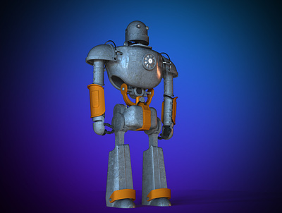 Robotron 3d droid render robot