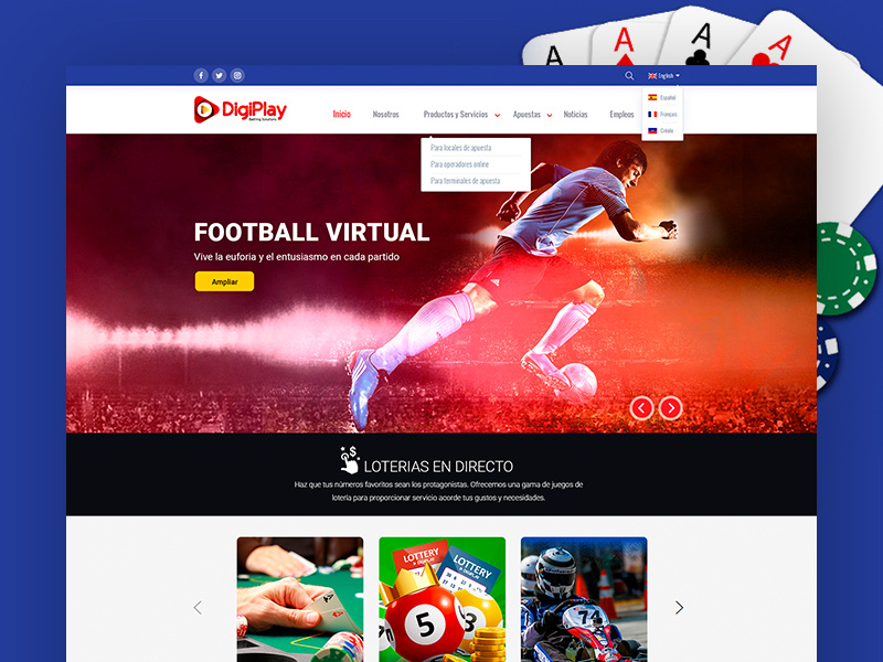 Digiplay Website Design dominican republic play ui design clean web