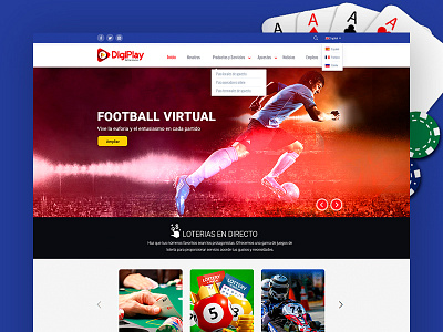 Digiplay Website Design clean dominican republic play ui design web