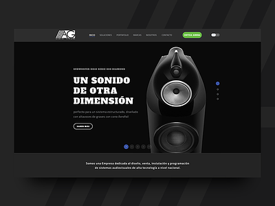 AG Audiovisual Website Design clean design dominican republic santo domingo ui ui design web