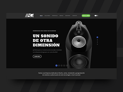 AG Audiovisual Website Design clean design dominican republic santo domingo ui ui design web