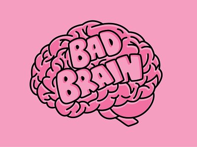 Bad Brain Logo Concept bailey carlin barstool barstool sports branding graphic identity ill illustration logo social media vector