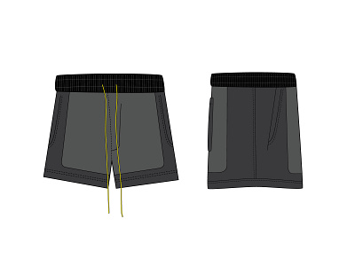 Mesh Shorts CAD / Tech Pack