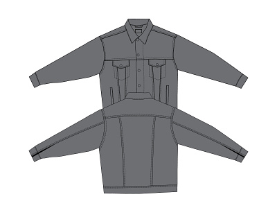 Trucker Jacket CAD / Tech Pack