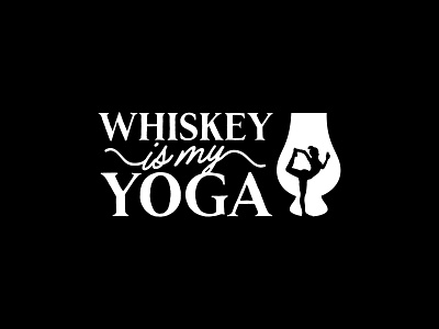 Whiskey is my Yoga Logo Rebranding bourbon branding hand lettering icon identity illustration influencer instagram kentucky logo logomark louisville rebrand social media whiskey wordmark
