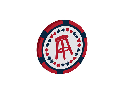 Barstool Gambling Poker Chip Logo