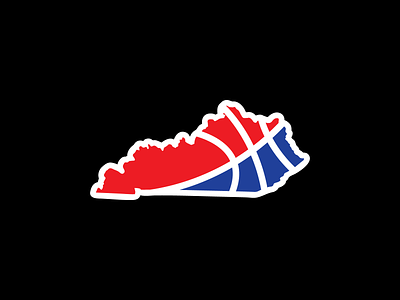 Red V. Blue Kentucky State Logo