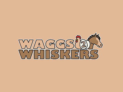 Waggs 2 Whiskers Expansion / Companion Logo branding farm identity illustration kentucky logo louisville pets vector