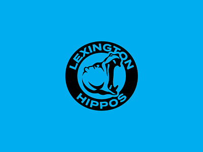 Lexington Hippos Identity badge branding design graphic identity illustration kentucky logo