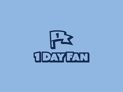 1 Day Fan Identity branding graphic identity internet logo mark startup tampa bay