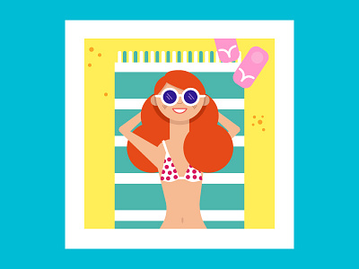 Quercus Quizz beach color happy illustration summer ui vector