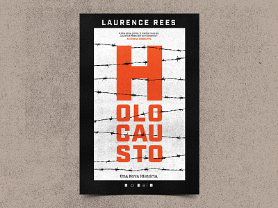 Holocaust book cover design portugal texture typography