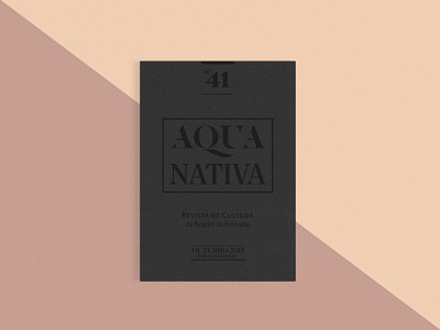 Aqua Nativa editorial layout portuguese typography