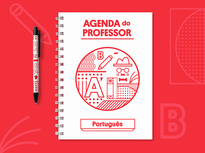 Teacher's Planner fernando pessoa letters pencil poet portugal stationery typography ui vector