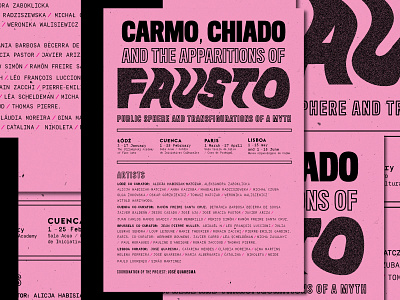 Carmo, Chiado and the apparitions of Fausto II distort editorial faust fonts lisbon ninai pink portugal typography
