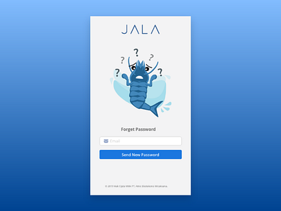 Jali - Forget Password blue forget password illustration responsive shrimp ui vector