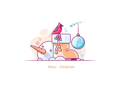 Merry Christmas design illustration