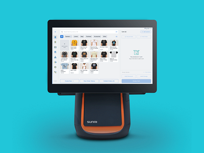 Tablet View POS branding design pos ui ux