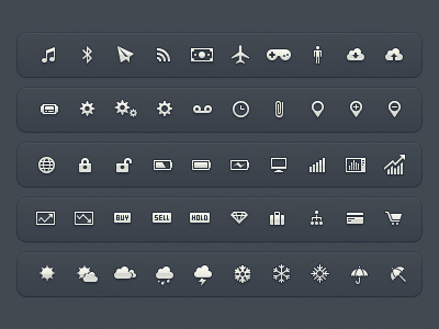 More UI Icons buy cloud icons ios lock music sell ui vector weather