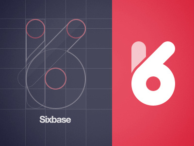 Sixbase Logo grid logo process sixbase