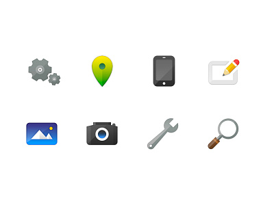 More Icons camera compose iphone location photo search settings wrench