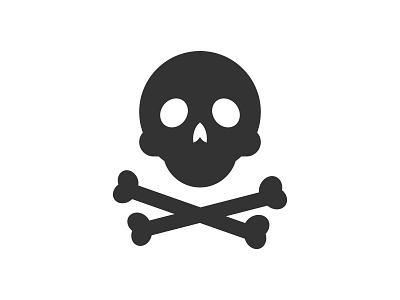 Ahoy bones icon pictogram skull