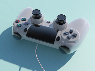 ps4 controller 3d art c4d controller design game games handle model play playstation ps4