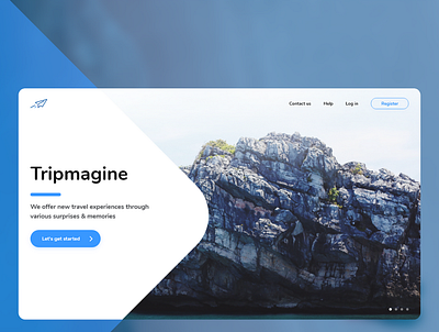 Tripmagine branding design traveling ui web