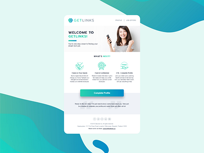 Welcome Email branding design email design ui